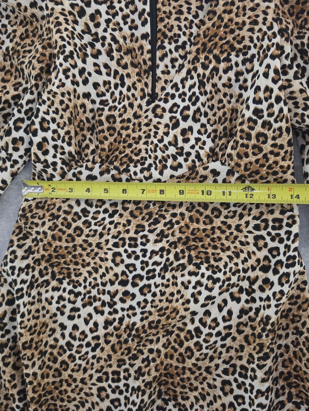 Barneys New York Leopard Print Midi Dress - Brown & Cream - Picture 7 of 10
